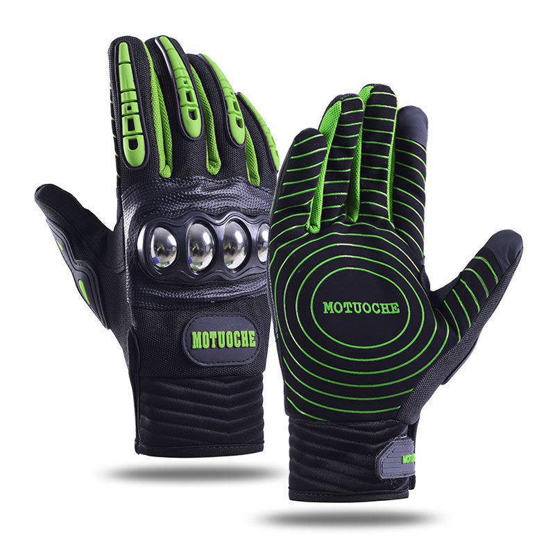 Cycling Gloves Men's Outdoor Cross Country Touch Screen Four Seasons Handguard Anti-slip Shock Absorbing Case Motorcycle Sport Gloves